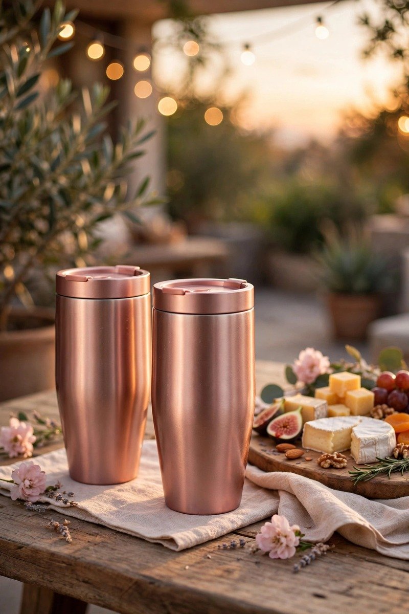 Insulated wine tumbler set