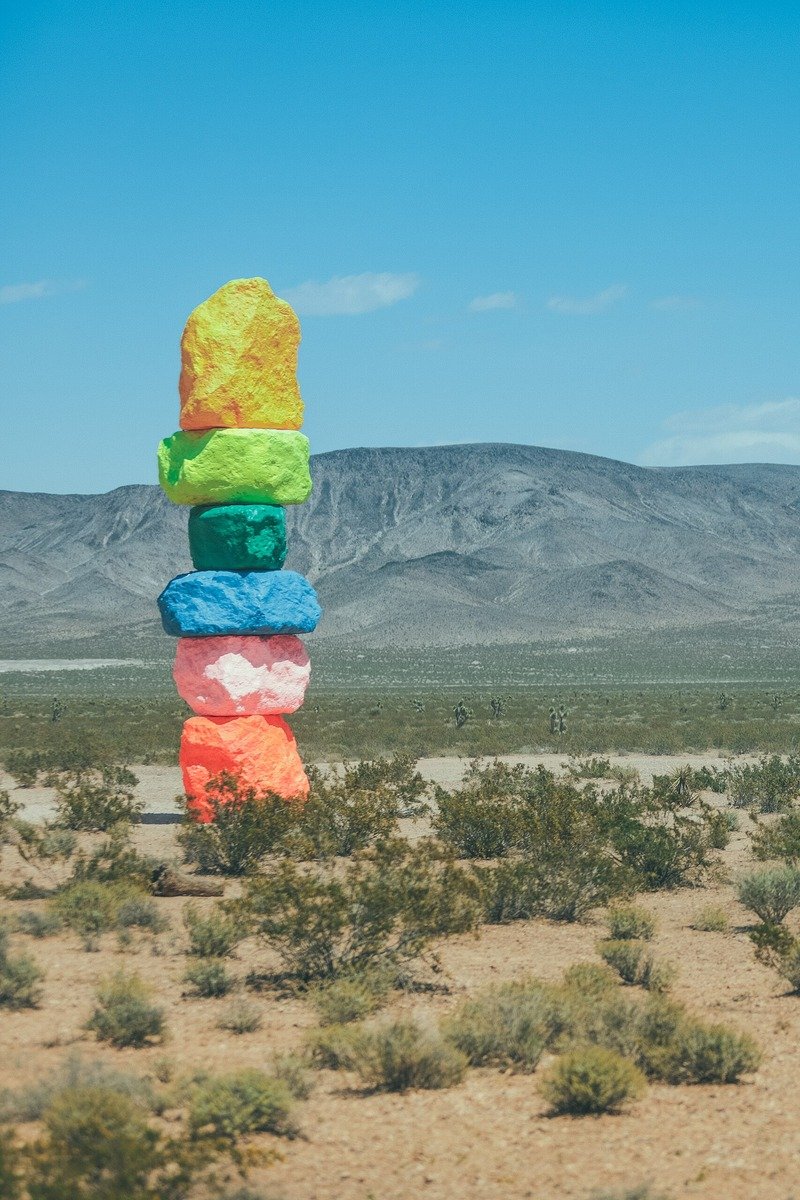 Seven Magic Mountains art installation