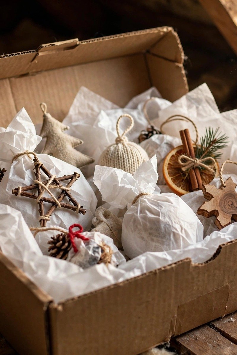 DIY Christmas ornaments idea sealing and storing