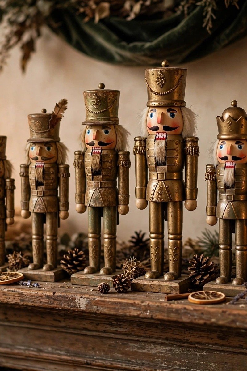 Vintage Christmas decorations nutcrackers