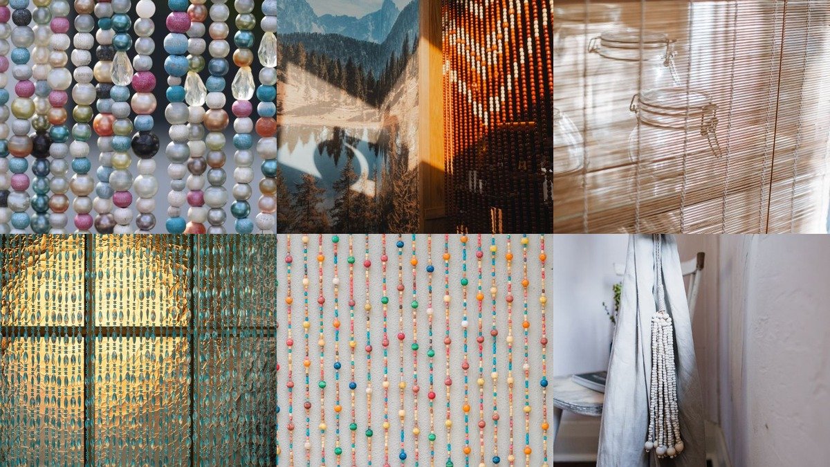 20 bamboo beaded curtains collage