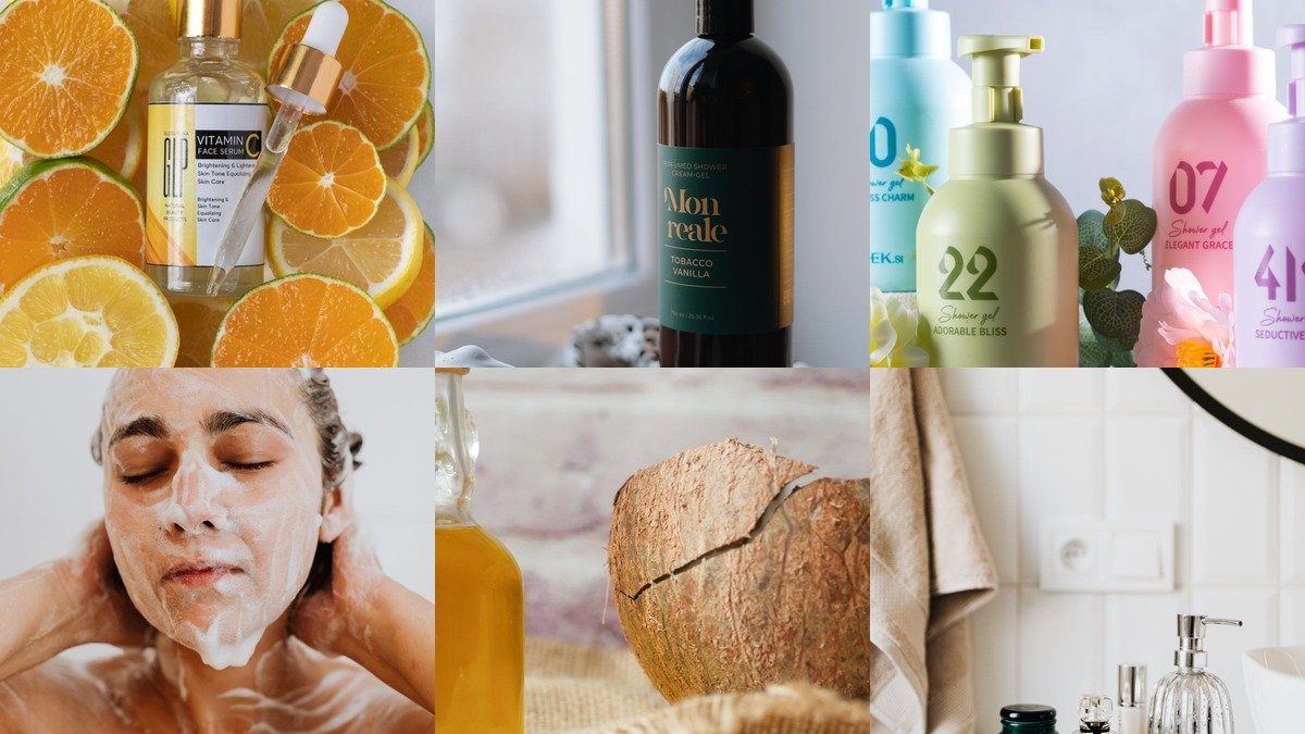 20 body washes for glowing skin collage