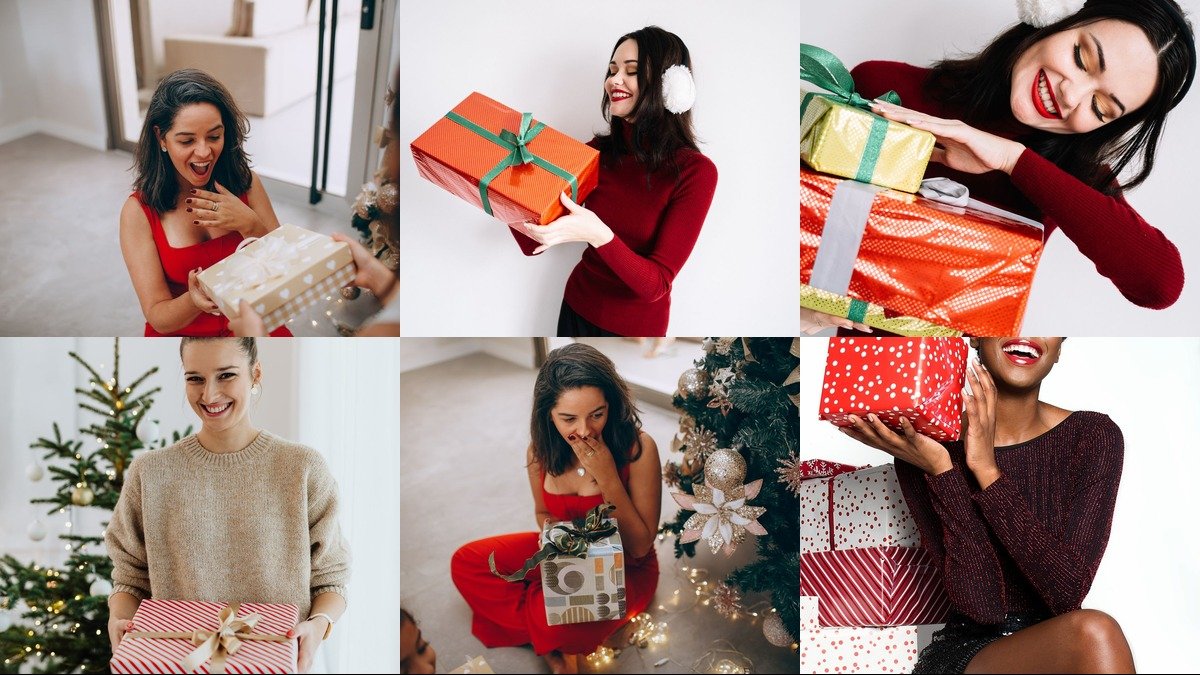 22 Christmas gifts for women collage