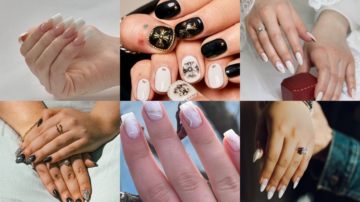 20 delicate lace nail designs collage