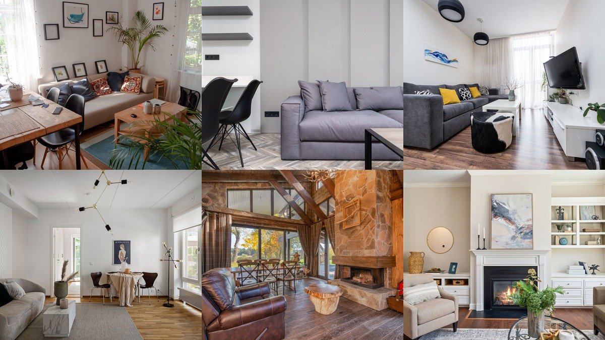 25 living room ideas collage