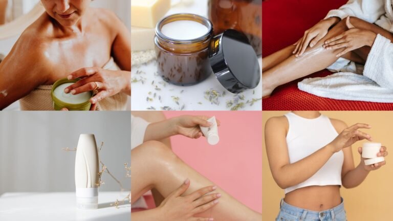 22 retinol body lotions collage