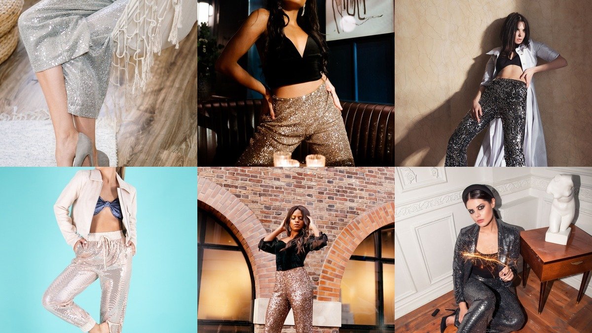 20 Dazzling Sequin Pants Outfits to Shine All Night
