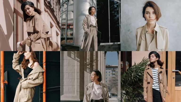 Trench coat outfits ideas collage